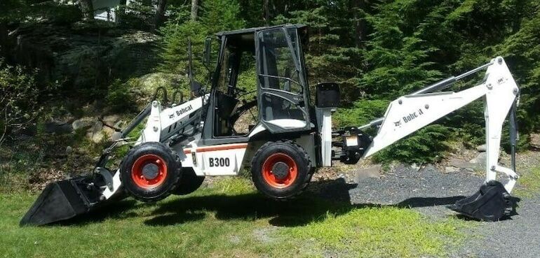 Bobcat B300 Backhoe Loader Dimensions