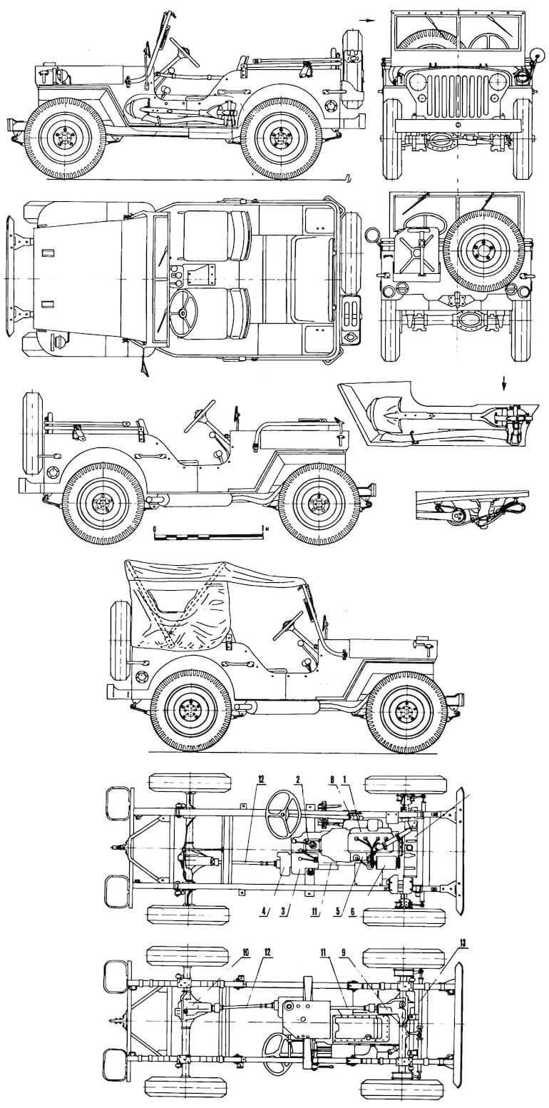 Jeep Willys MB Blueprint