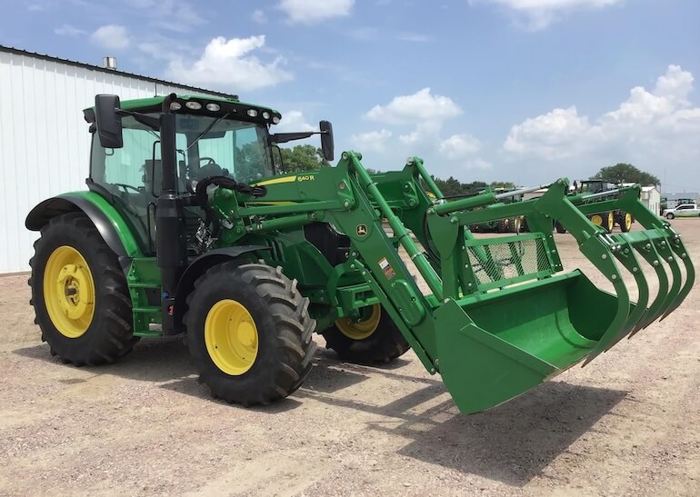 John Deere 6110R with Front Loader JD 640R